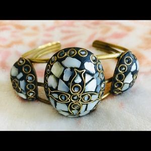 Blue Mosaic Cuff